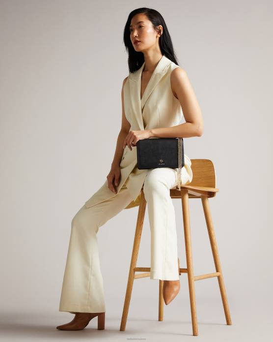 Ted Baker femmes 60VD709 Sacs jorjey - sac bandoulière à œillets et fleurs noir