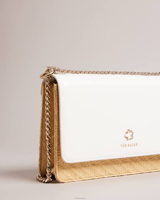 Ted Baker femmes 60VD730 Sacs sac bandoulière tressé à œillets magdie magnolia écru