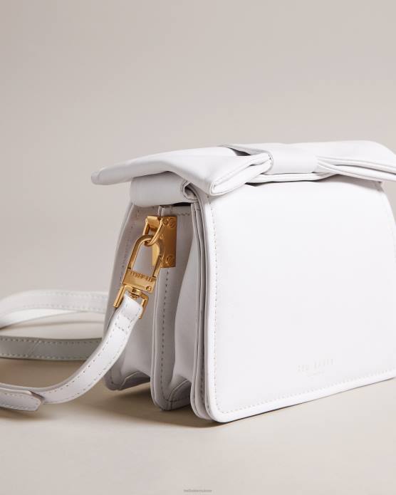 Ted Baker femmes 60VD731 Sacs Niasina - Mini sac bandoulière à détail nœud blanc
