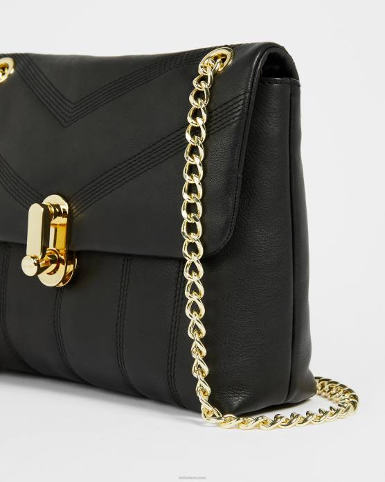 Ted Baker femmes 60VD750 Sacs mini sac bandoulière matelassé en cuir ayalina noir