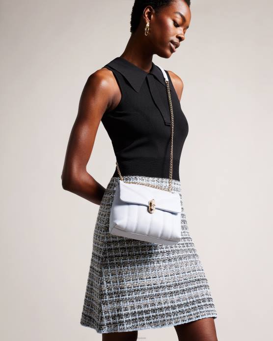 Ted Baker femmes 60VD752 Sacs mini sac bandoulière matelassé en cuir ayalina bleu clair