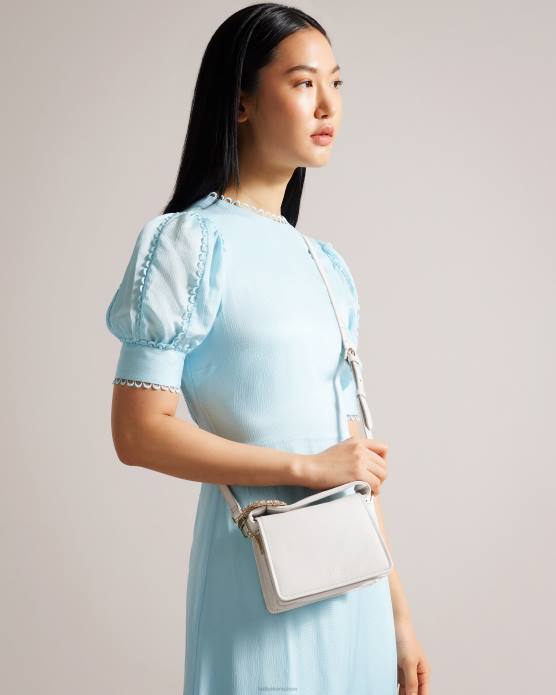 Ted Baker femmes 60VD759 Sacs sac bandoulière à détail bijou emie écru