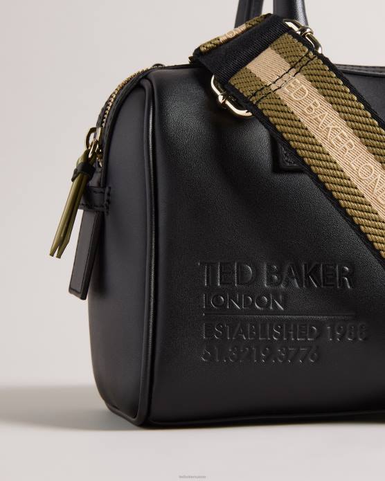 Ted Baker femmes 60VD784 Sacs sac porté épaule en toile à logo Daralia noir