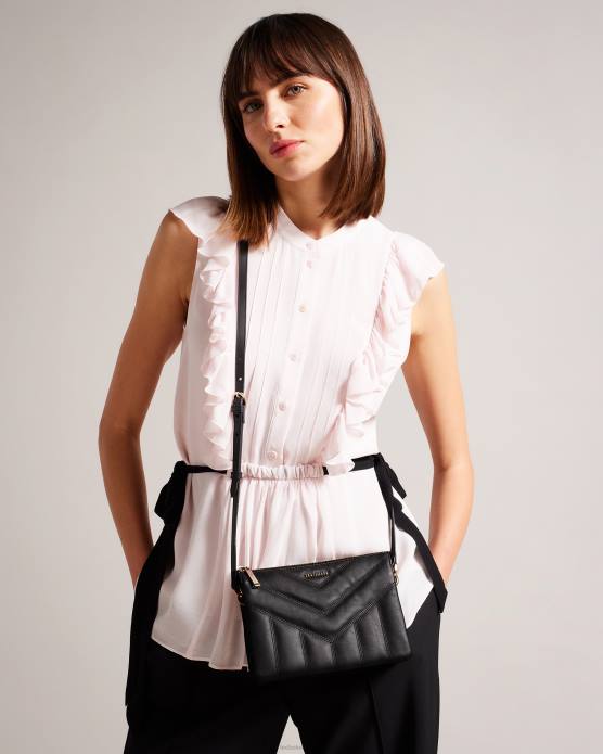 Ted Baker femmes 60VD789 Sacs ayasini - sac bandoulière matelassé noir