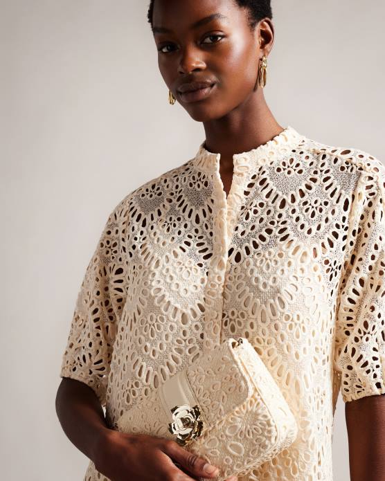 Ted Baker femmes 60VD800 Sacs sac bandoulière en dentelle magnolia floreti Ivoire