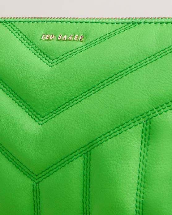Ted Baker femmes 60VD807 Sacs ayasini - sac bandoulière matelassé vert