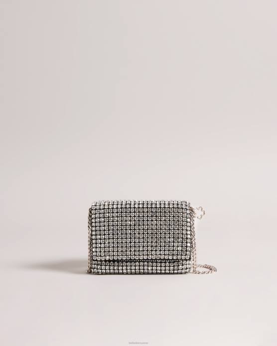 Ted Baker femmes 60VD813 Sacs sac bandoulière à cristaux gliteri argent