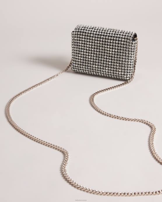 Ted Baker femmes 60VD813 Sacs sac bandoulière à cristaux gliteri argent