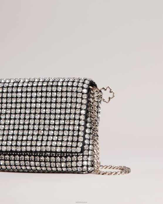 Ted Baker femmes 60VD813 Sacs sac bandoulière à cristaux gliteri argent