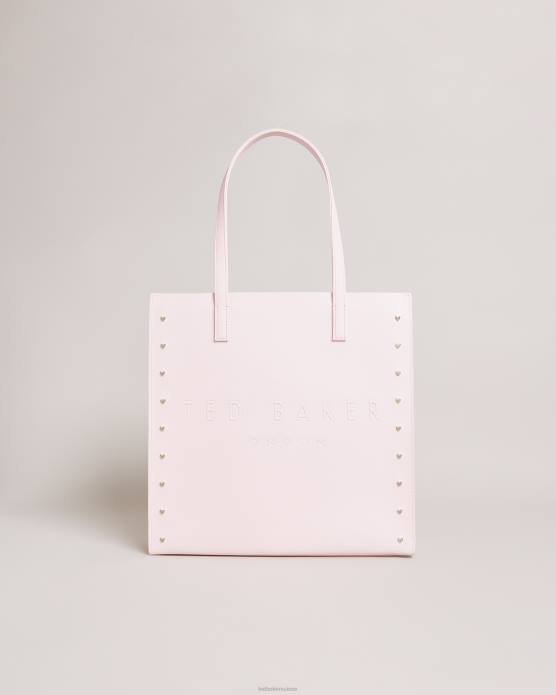 Ted Baker femmes 60VD688 Sacs grand sac emblématique clouté en forme de cœur Stedcon rose pâle