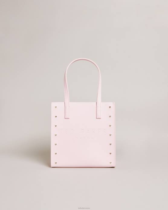Ted Baker femmes 60VD689 Sacs Stocon - Petit sac emblématique clouté en forme de cœur rose pâle