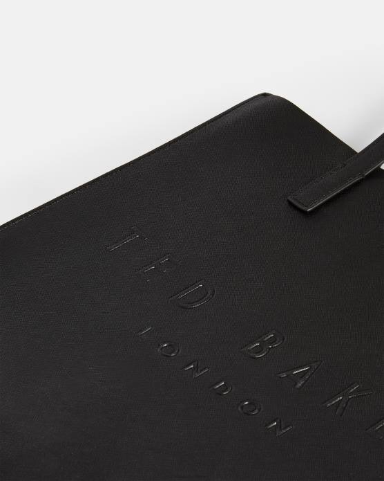 Ted Baker femmes 60VD763 Sacs soocon grand sac emblématique à hachures croisées noir