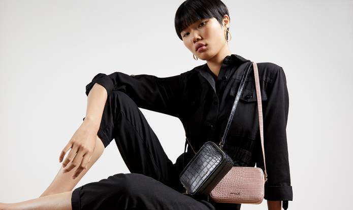 Ted Baker femmes 60VD753 Sacs sac photo stina effet croco noir