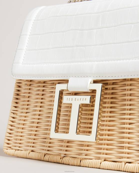 Ted Baker femmes 60VD698 Sacs sac panier imitation croco Jaylisi écru