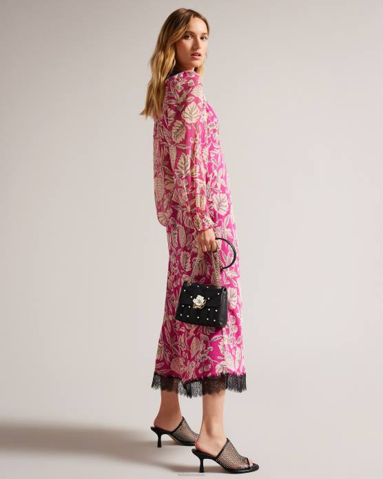 Ted Baker femmes 60VD712 Sacs sac matelassé en cuir à clous ayalisa noir