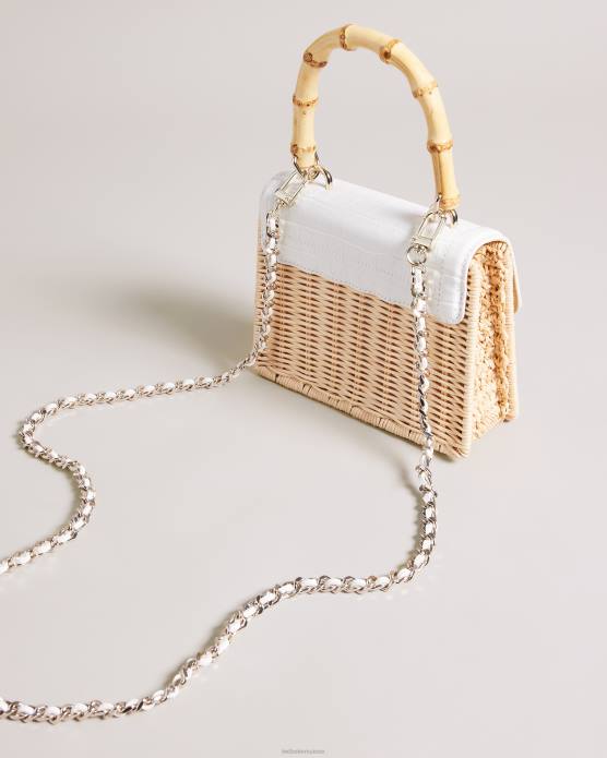 Ted Baker femmes 60VD717 Sacs mini sac panier jaynina imitation croco écru