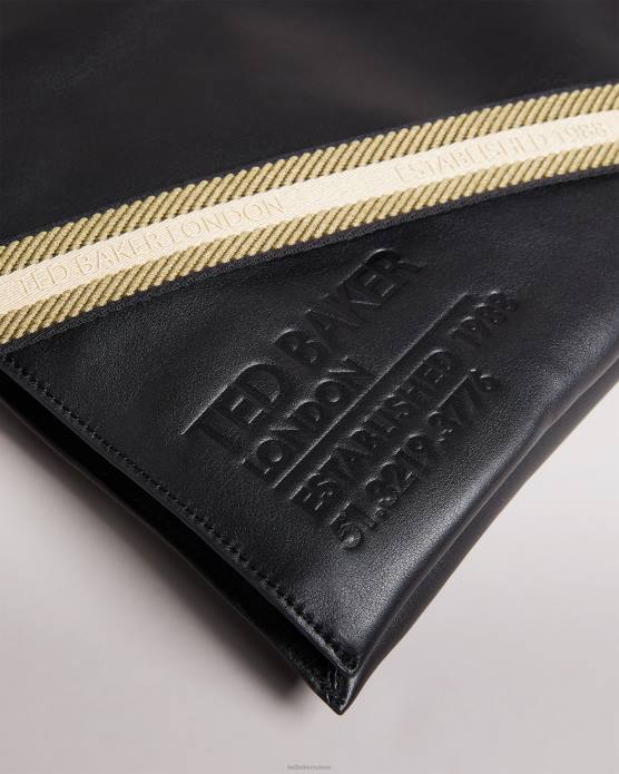 Ted Baker femmes 60VD785 Sacs grand sac hobo en toile à logo darcita noir