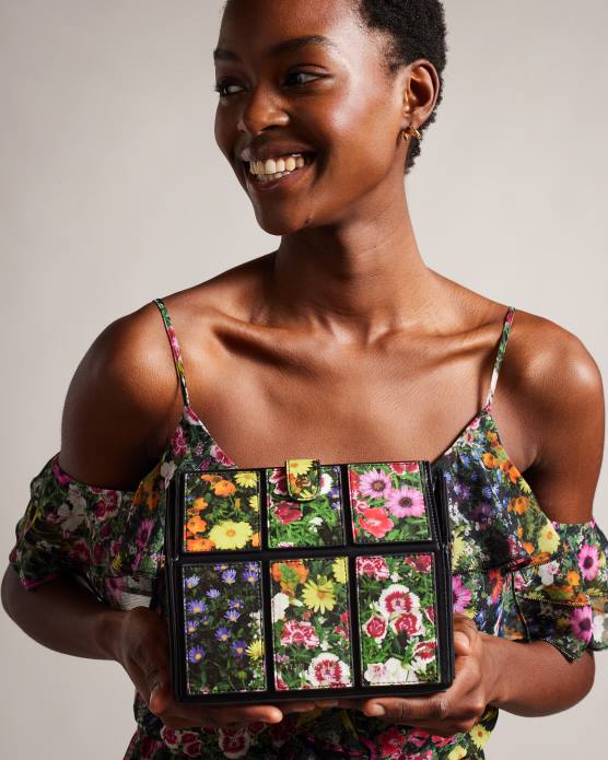 Ted Baker femmes 60VD788 Sacs sac à effet de serre floral grnhous noir