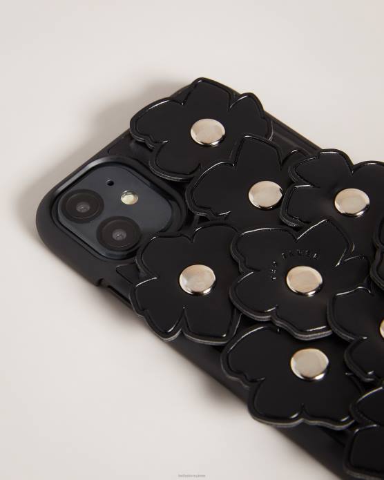 Ted Baker femmes 60VD1204 accessoires coque à clip pour iphone 11 applique magnolia florrii noir