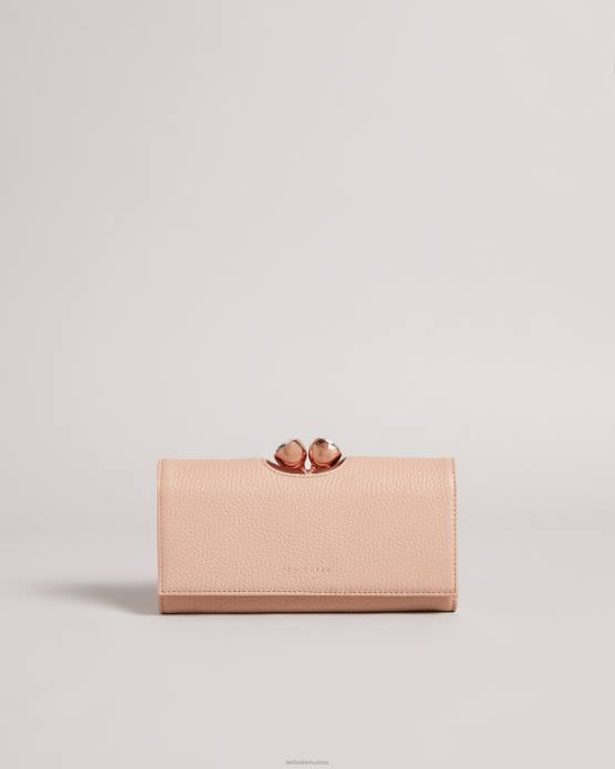 Ted Baker femmes 60VD1173 accessoires portefeuille matinée en cuir texturé à pompons tammyy vison