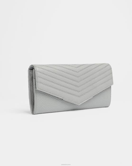 Ted Baker femmes 60VD1181 accessoires matinée à rabat matelassé kkattie gris