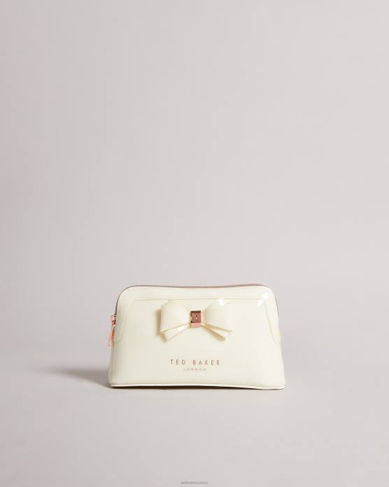 Ted Baker femmes 60VD1169 Sacs trousse de maquillage à nœud incurvé Aimee Ivoire