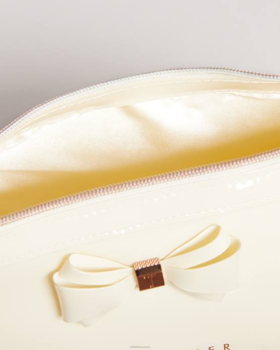 Ted Baker femmes 60VD1175 Sacs trousse de toilette à nœud courbé abbie Ivoire