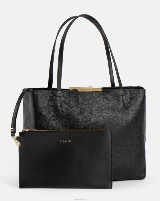 Ted Baker femmes 60VD827 Sacs cabas à facettes à grain doux Clarkia noir