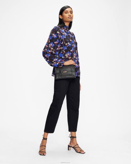 Ted Baker femmes 60VD829 Sacs sac xbody en cuir souple non doublé parson noir