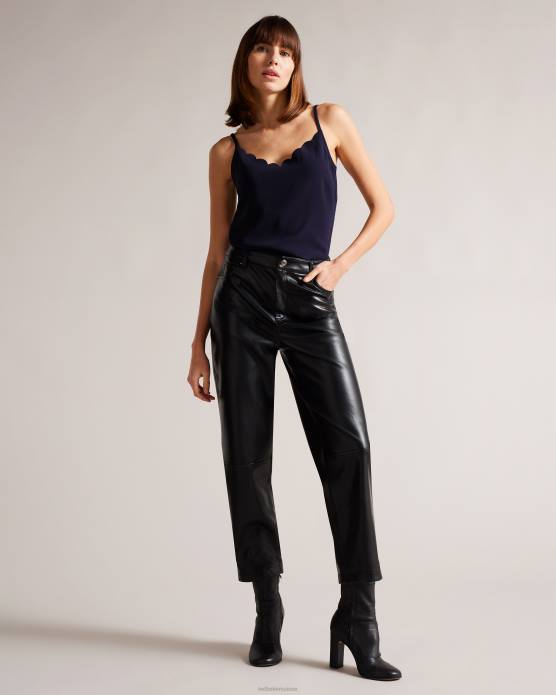 Ted Baker femmes 60VD492 vêtements Siina - Caraco à encolure festonnée marine