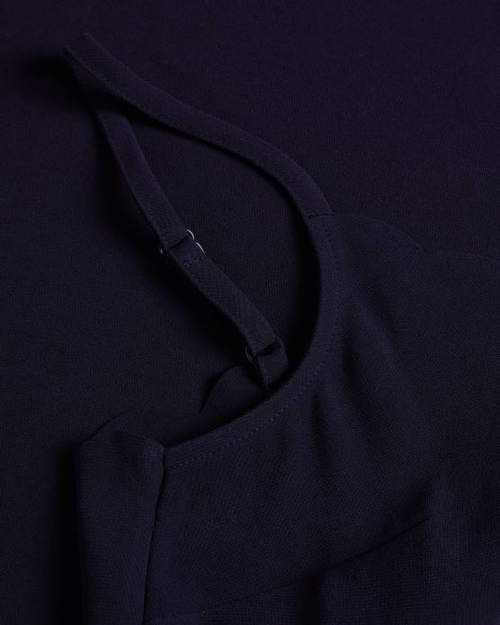 Ted Baker femmes 60VD492 vêtements Siina - Caraco à encolure festonnée marine