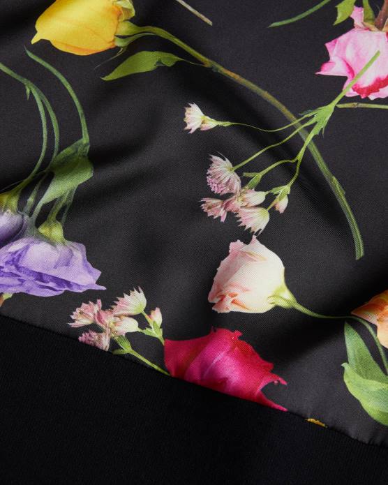 Ted Baker femmes 60VD146 vêtements daneaa - pull tissé à col évasé sur le devant noir