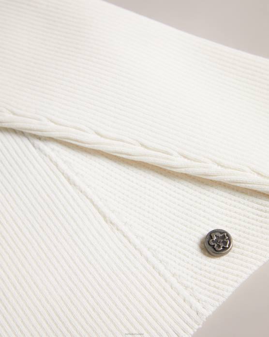 Ted Baker femmes 60VD99 vêtements Helenh - Haut tricoté à décolleté en cœur blanc