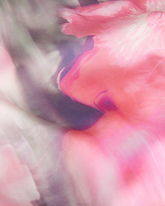 Ted Baker femmes 60VD147 vêtements Lusindi pull tissé à col en V sur le devant corail