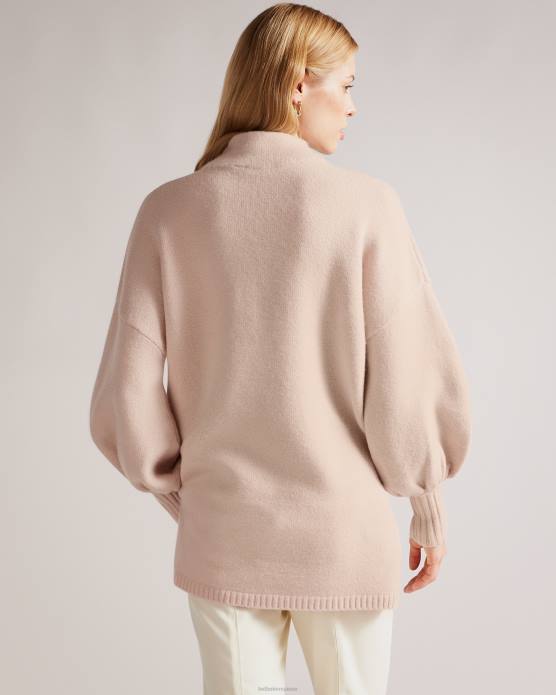 Ted Baker femmes 60VD461 vêtements pull oversize à col cheminée rruuby rose foncé
