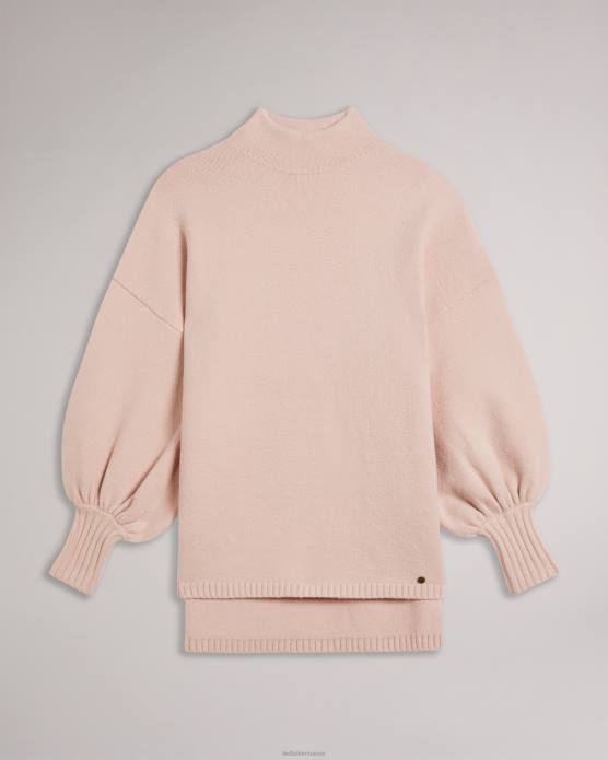 Ted Baker femmes 60VD461 vêtements pull oversize à col cheminée rruuby rose foncé