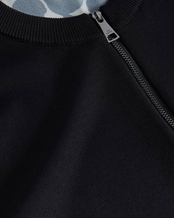 Ted Baker femmes 60VD534 vêtements cardigan en maille à dos tissé millieo noir