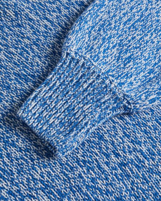 Ted Baker femmes 60VD541 vêtements zzurii pull en fil torsadé à ourlet arrondi bleu brillant