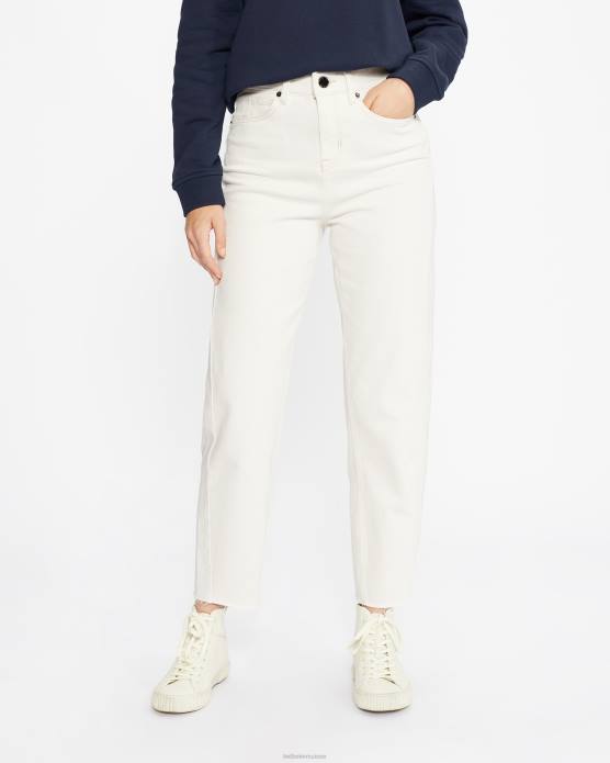 Ted Baker femmes 60VD589 vêtements jean en denim à jambe droite ellra blanc