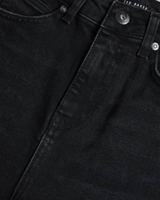 Ted Baker femmes 60VD121 vêtements poppiyy - jean skinny noir délavé noir