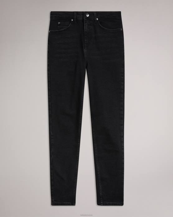 Ted Baker femmes 60VD121 vêtements poppiyy - jean skinny noir délavé noir