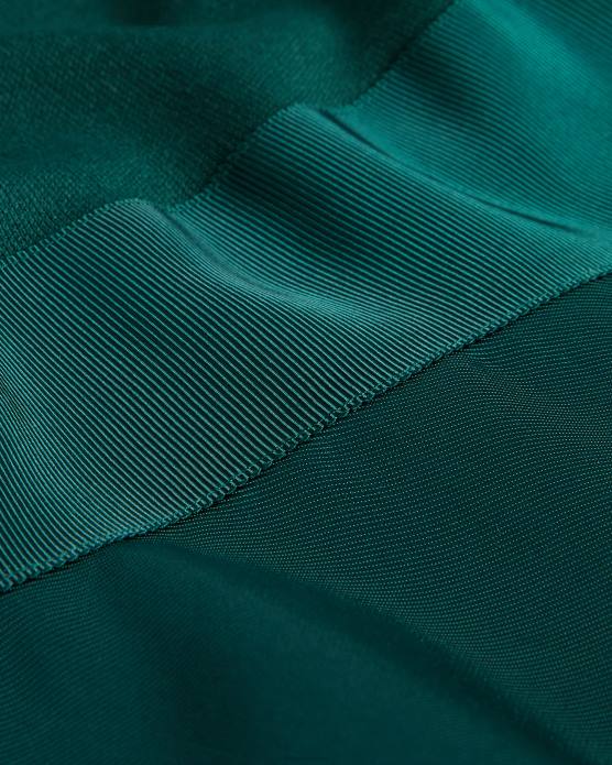 Ted Baker femmes 60VD244 vêtements robe jupe ample en maille à volants zadi vert foncé