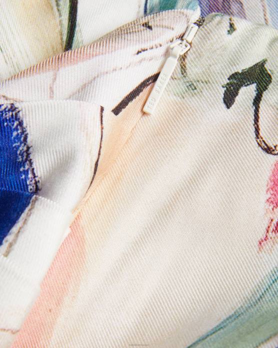 Ted Baker femmes 60VD318 vêtements salleey - jupe asymétrique torsadée blanc