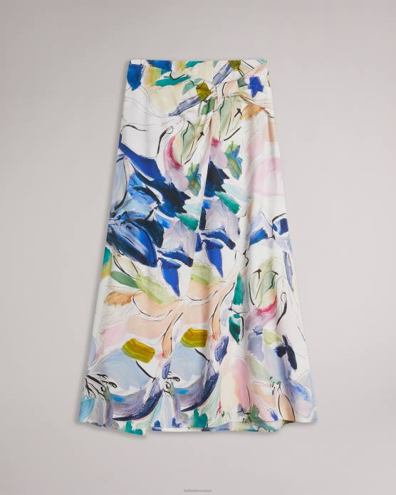 Ted Baker femmes 60VD318 vêtements salleey - jupe asymétrique torsadée blanc