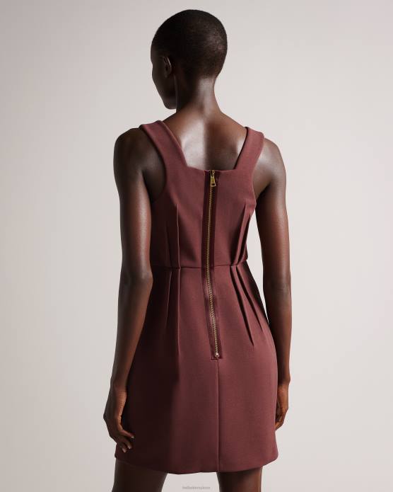 Ted Baker femmes 60VD453 vêtements robe jupe tulipe lophiaz brun