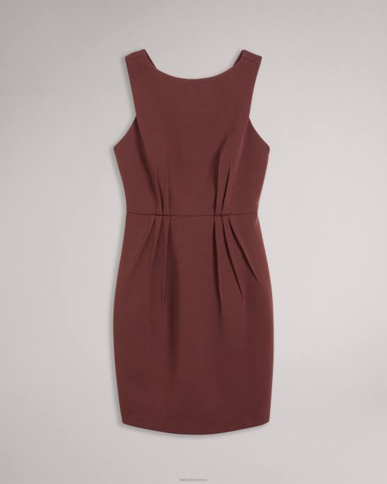 Ted Baker femmes 60VD453 vêtements robe jupe tulipe lophiaz brun