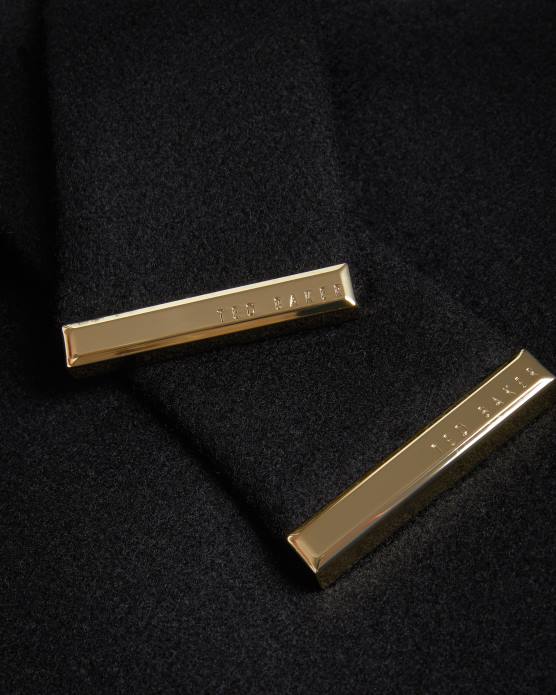 Ted Baker femmes 60VD133 vêtements manteau portefeuille en laine rose noir