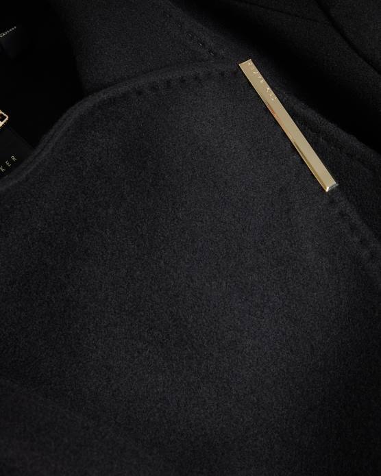 Ted Baker femmes 60VD133 vêtements manteau portefeuille en laine rose noir