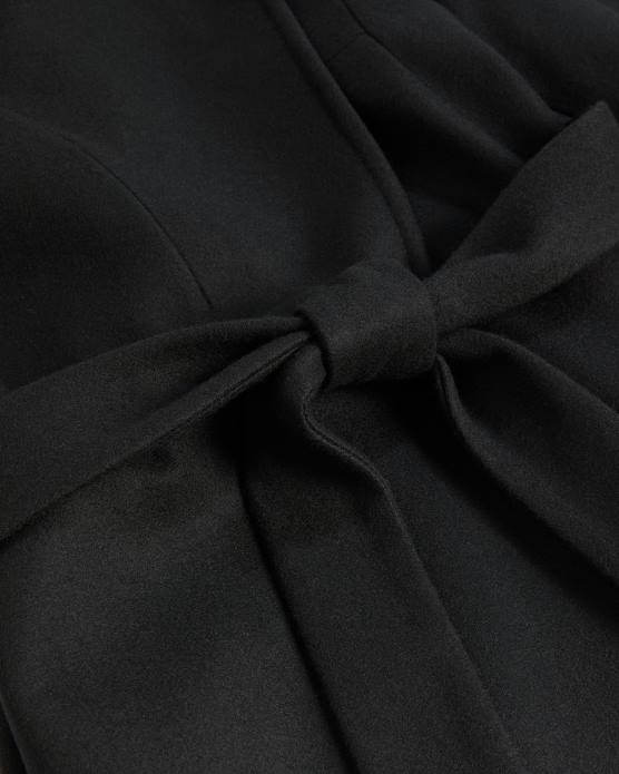 Ted Baker femmes 60VD143 vêtements manteau portefeuille long en laine rosell noir