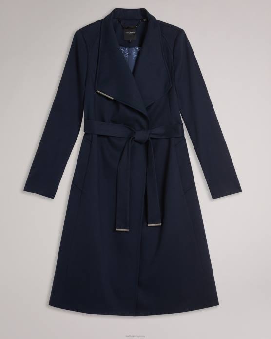 Ted Baker femmes 60VD158 vêtements rosina - trench-coat portefeuille mi-long bleu foncé
